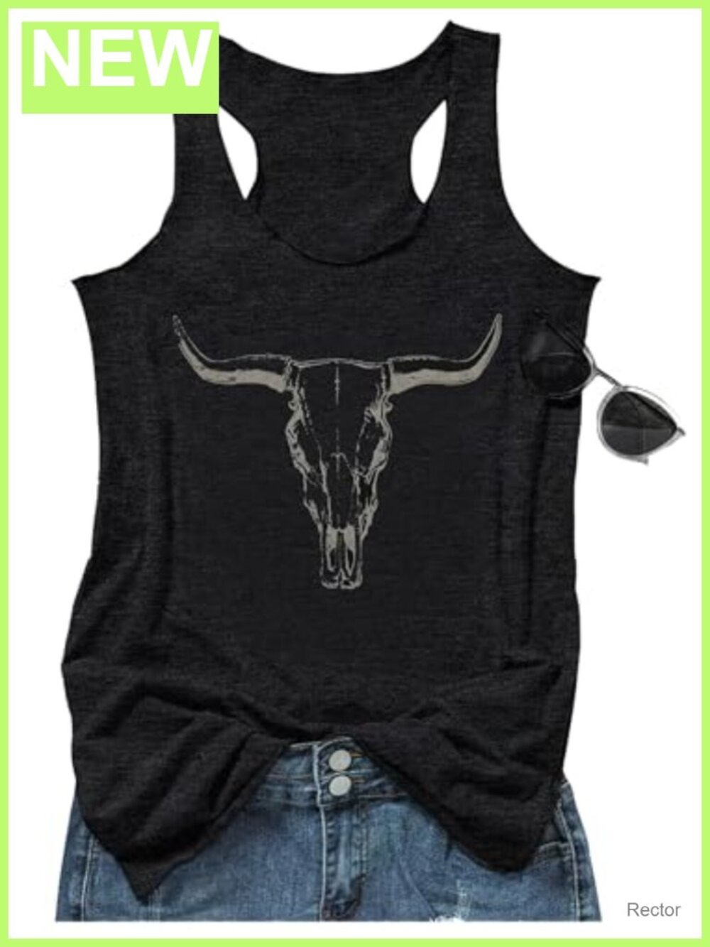 Women Racerback Tank Top Sunflower Graphic Sleeveless Summer Vacation Tee